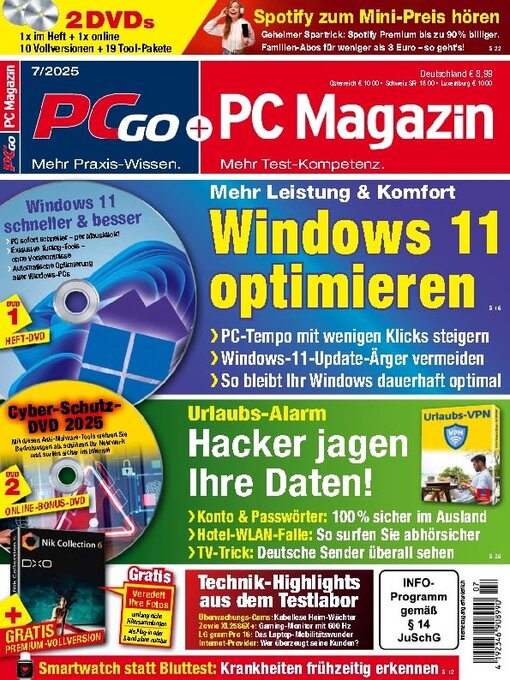 Detalles del título PC Magazin/PCgo de Weka Media Publishing GmbH - Disponible